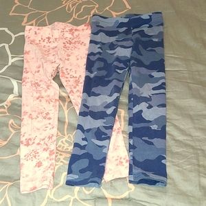 2 pair of toddler girl's Old Navy leggins, size 5